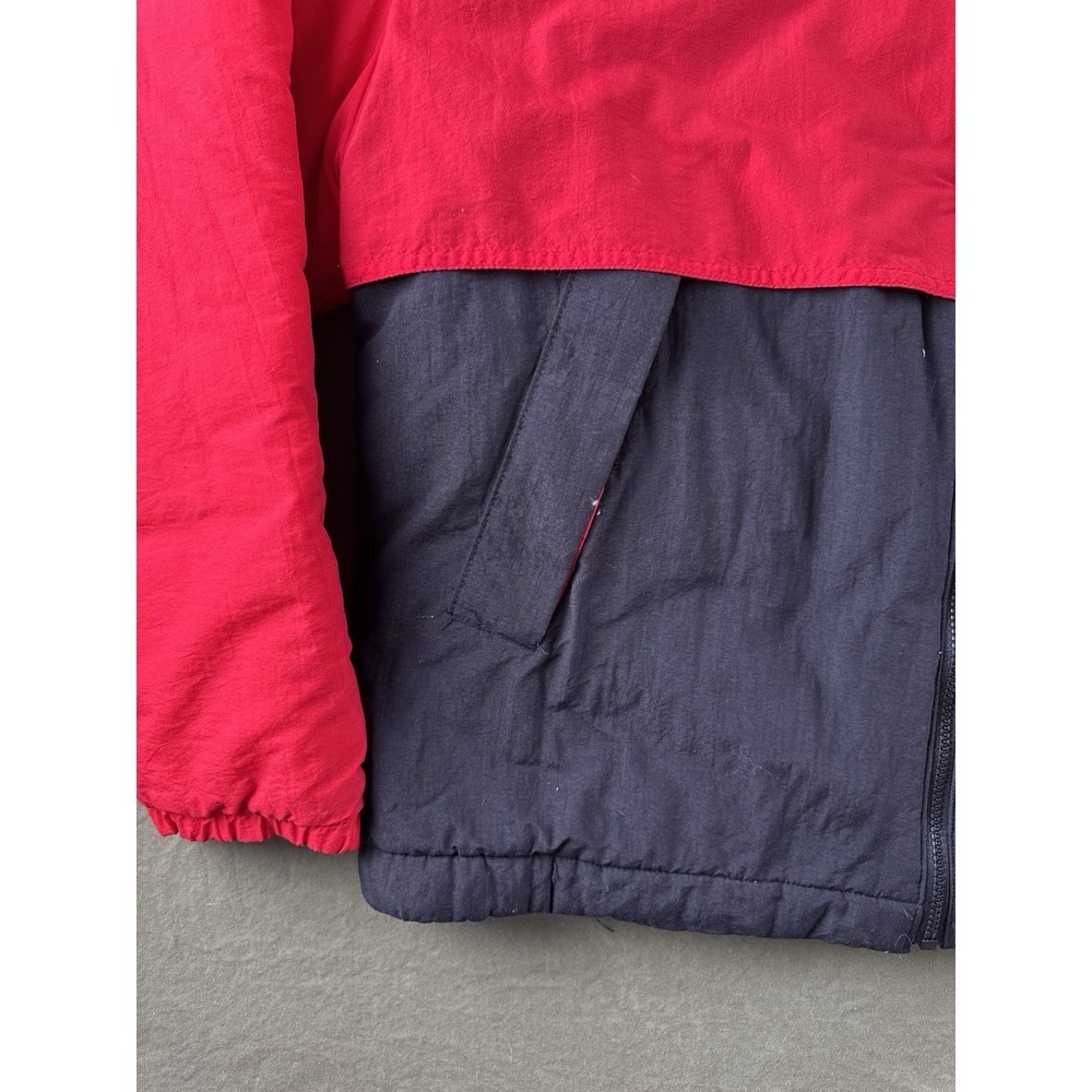Vintage 90s Snap-On Racing Jacket Red Black Colorblock USA Swingster L - Picture 6 of 14